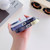 For iPhone XR Precise Hole Oil Painting Pattern PC Phone Case(Rain)