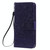 For LG K30 (2019) Pressed Printing Sunflower Pattern Horizontal Flip PU Leather Case with Holder & Card Slots & Wallet & Lanyard(Purple)