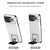 For iPhone 15 Plus Stereoscopic Holder Sliding Camshield Phone Case(White)