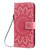 For Xiaomi Redmi 8 Pressed Printing Sunflower Pattern Horizontal Flip PU Leather Case with Holder & Card Slots & Wallet & Lanyard(Pink)