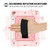 For iPad 9.7 Contrast Color Silicone + PC Combination Case with Holder(Rose Gold)