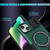 For iPhone 14 Sliding Camshield Magsafe Holder TPU Hybrid PC Phone Case(Deep Green)