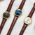 OLEVS 6898 Women Fashion Waterproof Dual Calendar Quartz Watch(Brown White)