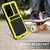 For Samsung Galaxy S21 Ultra 5G R-JUST Shockproof Waterproof Dust-proof Metal + Silicone Protective Case with Holder(Yellow)
