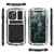 For iPhone 12 Pro Max R-JUST Shockproof Waterproof Dust-proof Metal + Silicone Protective Case with Holder(Silver)