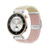 For Huawei Watch GT4 41mm Integrated Buckle Braided Nylon Watch Band(Starlight+Pink)