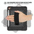 For iPad 9.7 Contrast Color Silicone + PC Combination Case with Holder(Black)