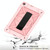 For Galaxy Tab A 10.1 (2019) T510 Contrast Color Silicone + PC Combination Case with Holder(Rose Gold)