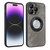 For iPhone 11 Skin Feel Leather MagSafe Magnetic Phone Case(Grey)