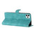 For iPhone 11 Pro Flower Embossing Pattern Leather Phone Case(Sky Blue)