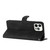 For iPhone 12 Pro Max Flower Embossing Pattern Leather Phone Case(Black)