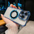 For iPhone 14 Pro Max 6D Electroplating Armor Magsafe Phone Case(Blue)