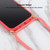 For iPhone 15 Wheat Straw TPU Shockproof Phone Case with Neck Lanyard(Red)