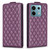 For Xiaomi Redmi Note 13 Pro Diamond Lattice Vertical Flip Leather Phone Case(Dark Purple)