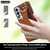 For Samsung Galaxy S22 Non-slip Full Coverage Ring PU Phone Case with Wristband(Brown)