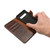 For Galaxy S10 Plus Denior Oil Wax Cowhide Magnetic Button Horizontal Flip Leather Case with Card Slots & Wallet(Brown)