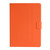 For Samsung Galaxy Tab A9+ Pure Color PU Tablet Case with Sleep / Wake-up Function(Orange)