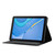 For Samsung Galaxy Tab A9 Pure Color PU Tablet Case with Sleep / Wake-up Function(Dark Green)