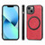 For iPhone 11 Pro Max Solid Color Leather Skin Back Cover Phone Case(Red)