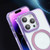 For iPhone 15 Starlink Stand Clear Magsafe Phone Case(Red)