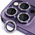 For iPhone 14 Pro / 14 Pro Max ENKAY AR Anti-reflection Individual Diamond Ring Camera Lens Glass Full Film(Deep Purple)