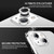 For iPhone 14 / 14 Plus ENKAY AR Anti-reflection Individual Diamond Ring Camera Lens Glass Full Film(Black)