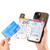 For iPhone 6 Plus / 6s Plus Retro Painted Zipper Wallet Back Phone Case(Brown)