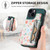For iPhone 7 / 8 / SE 2022 Retro Painted Zipper Wallet Back Phone Case(Green)