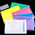 12 PCS A4 Clear Document Bag Paper File Folder Stationery School Office PP Case(Green)