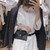 PU Leather Belt for Women, with Removable Mini Phone Bag, Size:105 x 2.4cm(Yellow+Silver Buckle)