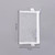 Nylon Simple Transparent Mesh Pencil Case Office School Supplies(Big White)