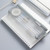 Nylon Simple Transparent Mesh Pencil Case Office School Supplies(Big White)
