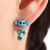 1 Pair Fashion Classic Kitten Animal Jewelry Cute Cat Stud Earrings for Girls(Yellow)