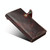 For Galaxy Note 10 Denior Oil Wax Cowhide Magnetic Button Horizontal Flip Leather Case with Card Slots & Wallet(Dark Red)