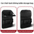 4041 Napa Texture Leather Car Seat Back Storage Bag Folding Dining Table(Black)