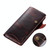 For Galaxy Note9 Denior Oil Wax Cowhide Magnetic Button Horizontal Flip Leather Case with Card Slots & Wallet(Dark Blue)