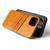 For iPhone 13 Fierre Shann Retro Oil Wax Texture PU Leather Case with Card Slots(Yellow)