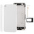 Full Housing  Chassis / Back Cover with Mounting Plate & Mute Button + Power Button + Volume Button + Nano SIM Card Tray for iPhone 5C(White)