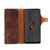 For Galaxy Note 8 Denior Oil Wax Cowhide Magnetic Button Horizontal Flip Leather Case with Card Slots & Wallet(Dark Blue)