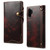 For Galaxy Note 10 Plus Denior Oil Wax Cowhide Magnetic Button Horizontal Flip Leather Case with Card Slots & Wallet(Dark Red)