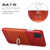 For iPhone 11 Fierre Shann Oil Wax Texture Genuine Leather Back Cover Case with 360 Degree Rotation Holder & Card Slot (Red)