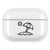 For AirPods Pro Stick Figure Mapping Transparent Earphone Protective Case(Beach)