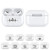 For AirPods Pro Stick Figure Mapping Transparent Earphone Protective Case(Beach)