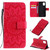 For Galaxy A51 Sun Print Horizontal Flip Protective Case with Holder & Card Slots & Wallet(Red)