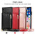 For iPhone XS Max Square Zipper Wallet Bag TPU+PU Back Cover Case with Holder & Card Slots & Wallet & Cross-body Strap(Red)