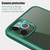 For iPhone 11 Pro Double-sided Plastic Glass Protective Case (Dark Green)