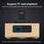 W7 Bluetooth 4.2 Wooden Double Horns Bluetooth Speaker(Red Wood Texture)