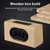 W7 Bluetooth 4.2 Wooden Double Horns Bluetooth Speaker(Red Wood Texture)