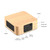 Q1A Bluetooth 4.2 Mini Wooden Double Horns Bluetooth Speaker(Yellow Wood Texture)