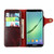 For Galaxy S9 Denior Oil Wax Cowhide Magnetic Button Horizontal Flip Leather Case with Card Slots & Wallet(Dark Red)